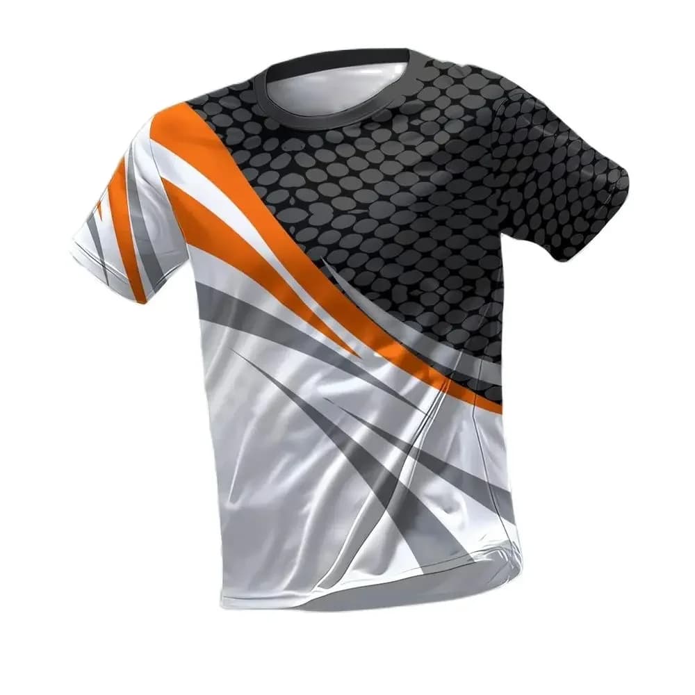 Nuova stampa 3D di vendita calda da corsa all'aperto Sport traspirante ad asciugatura rapida Abbigliamento fitness Abbigliamento casual Girocollo T-shirt per adulti