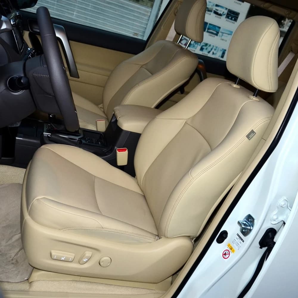 For Toyota Prado 2010 2011 2012 2013 2014 2015 2016 7 Seats PU Leather Custom Car Seat Covers Interior Protector Accessories