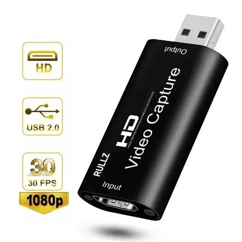 USB 2.0 Video Capture Card 1080P USB 2.0 Video Capture Card Output 1080P Input 4K 2.0 Game Grabber Box For PS4 DVD Travel Use