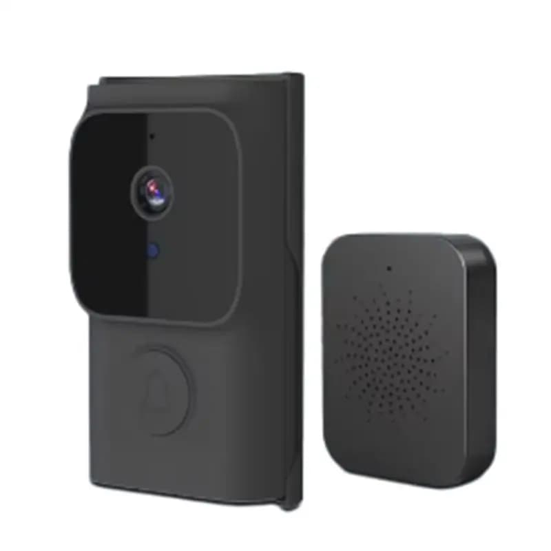 Campanello WiFi AS60-Tuya con App, Archiviazione Cloud Gratuita, Basso Consumo, Spioncino Video con Visione Notturna e Sensore PIR