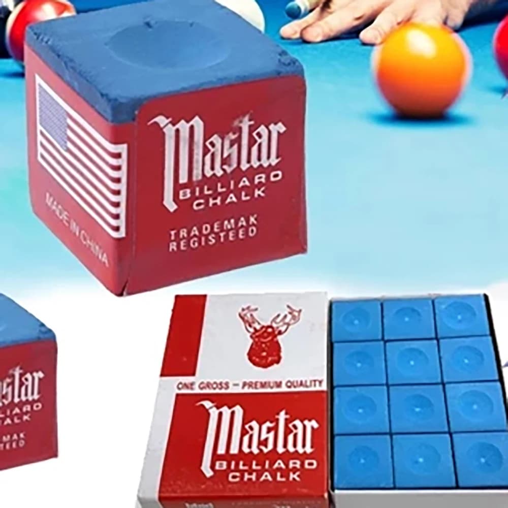12 Pezzi Gesso Master per Stecca da Biliardo