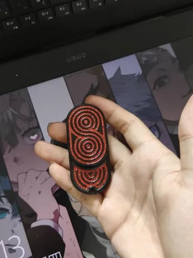 Shining Blood Floating Pagoda Rhythm Push Slider Click Coin Irritable Rabbit EDC Fidget Spinner For Daily Leisure Stress Relief