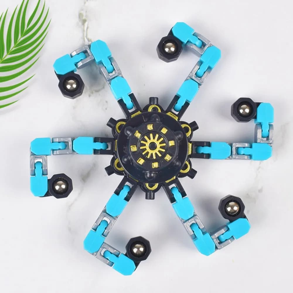 Giocattoli Antistress a Catena Deformabili per Bambini, Spinner Manuale, Giocattoli per Alleviare lo Stress per Adulti, Giroscopio Sensoriale, Regalo