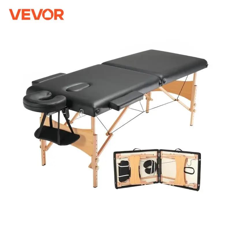 VEVOR Lettino da massaggio portatile Pieghevole leggero regolabile Lettino da tatuaggio per salone per centro di massaggio Spa Terapia Clinica Bellezza domestica