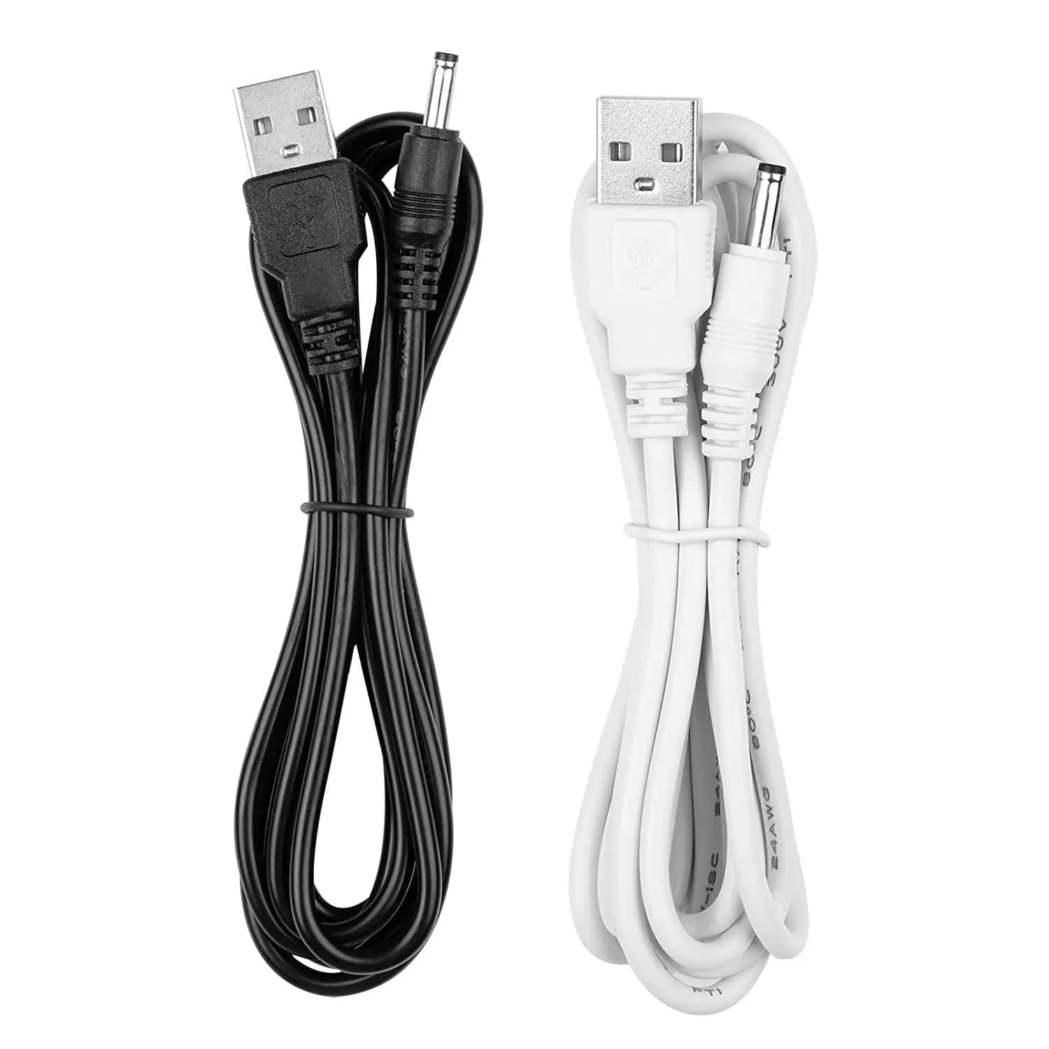 Replacement charger for Fairywill Sonic electric toothbrush, Bitvae D2 Sonic - USB charging cable, 2 pack