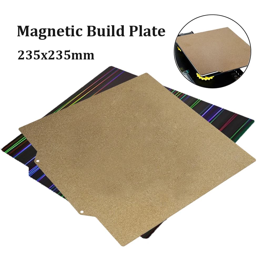 Pei Smooth Sheet 235x235 For Ender 3 Ender 3 v2 Accessories Pet Peo Pey Magnetic Construction Plate Sping Steel 3d Printer Bed Heated
