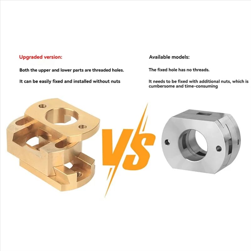 Brass T8 screw coupling with Z cable hot bed 18 mm Oldham coupling for 3D printer Ender 3 V2 CR10 CR10S Pro 4 pieces