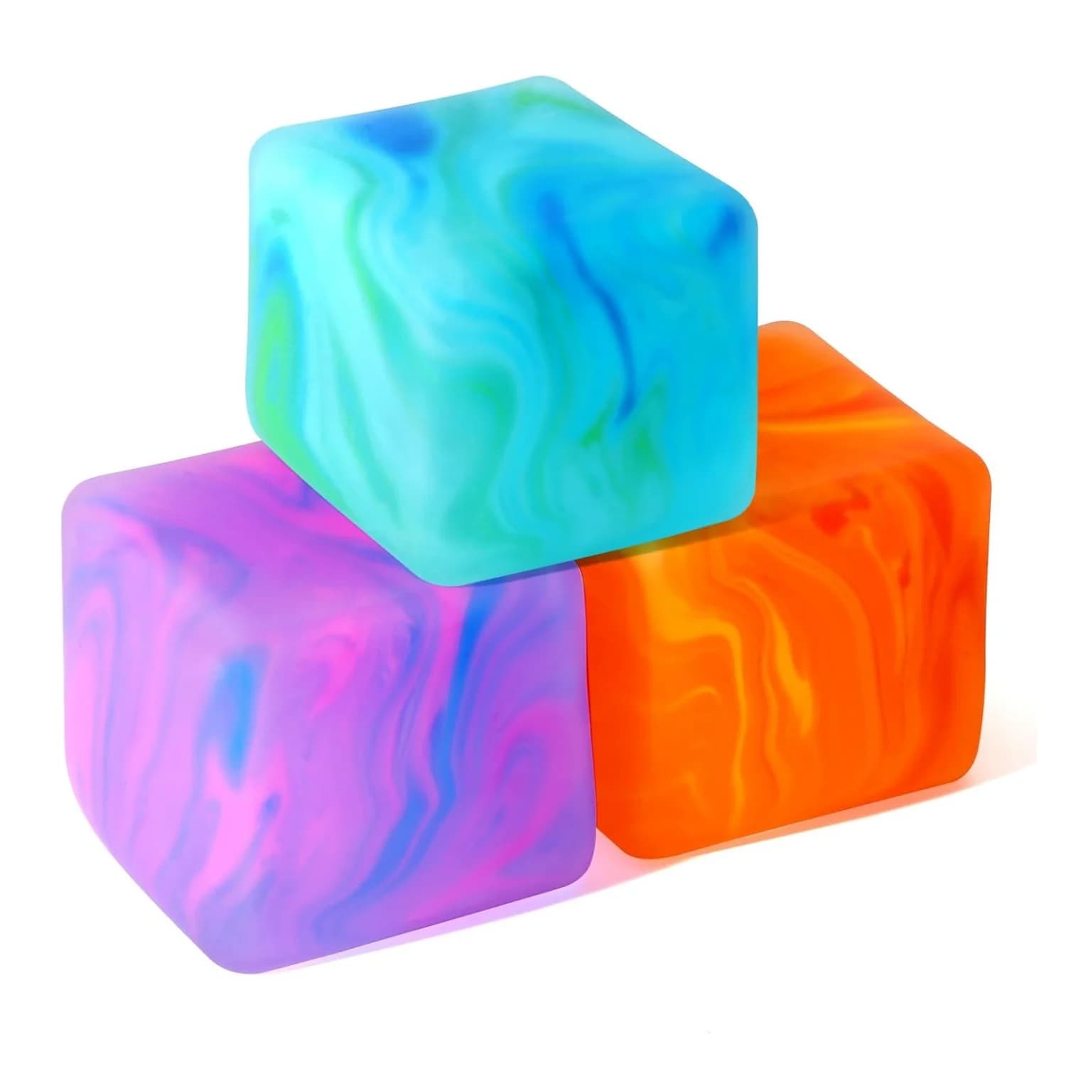 Cubo antistress Squishy Toys Fidget Squeeze Square per bambini Adulti Malt Sugar Giocattolo sensoriale a lenta crescita per l'ansia Sollievo dallo stress ADHD