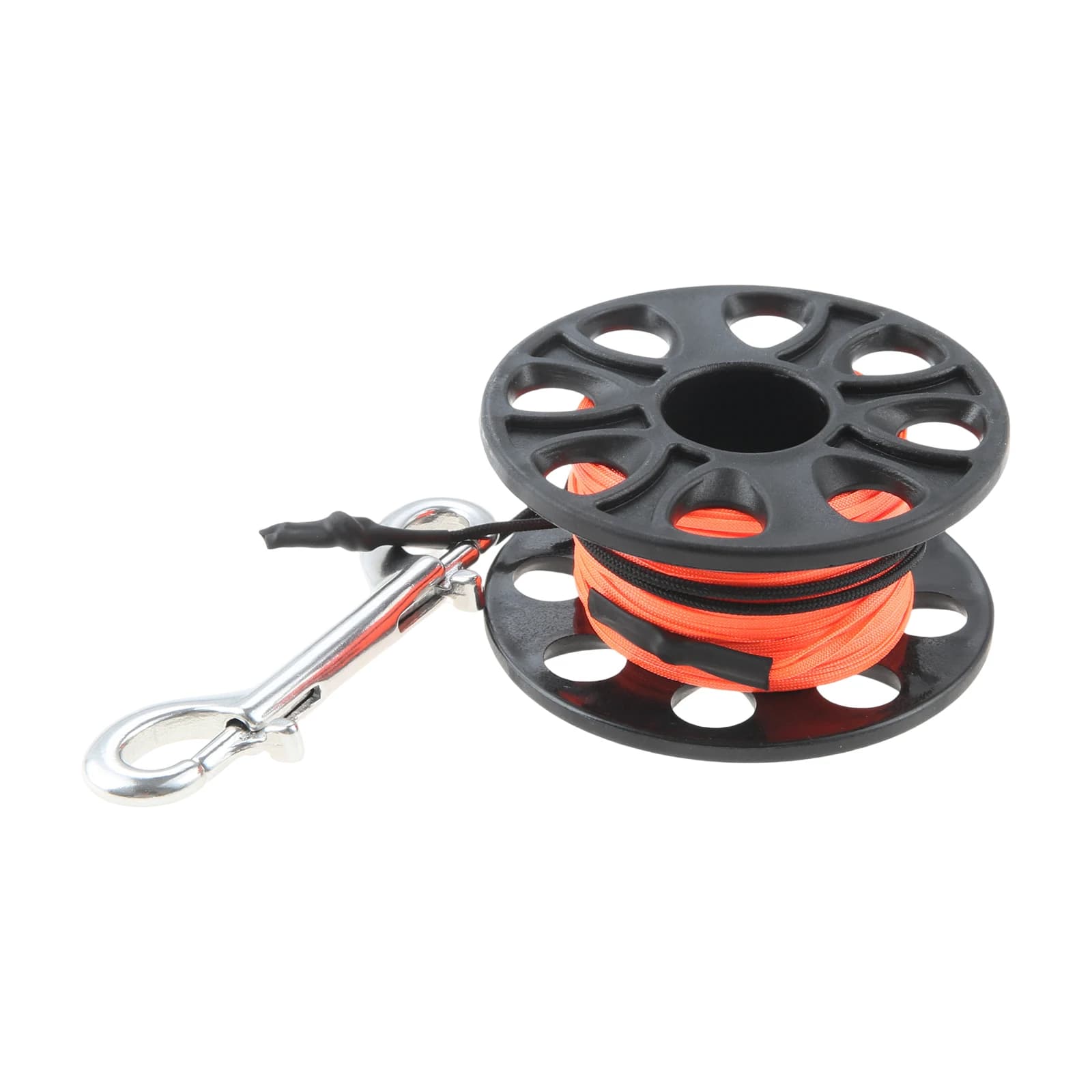 1pc 100FT Scuba Diving Reel with Double-Ended Bolt Snap High-visibility Color for Scuba Diving, Snorkeling, Spearfishing