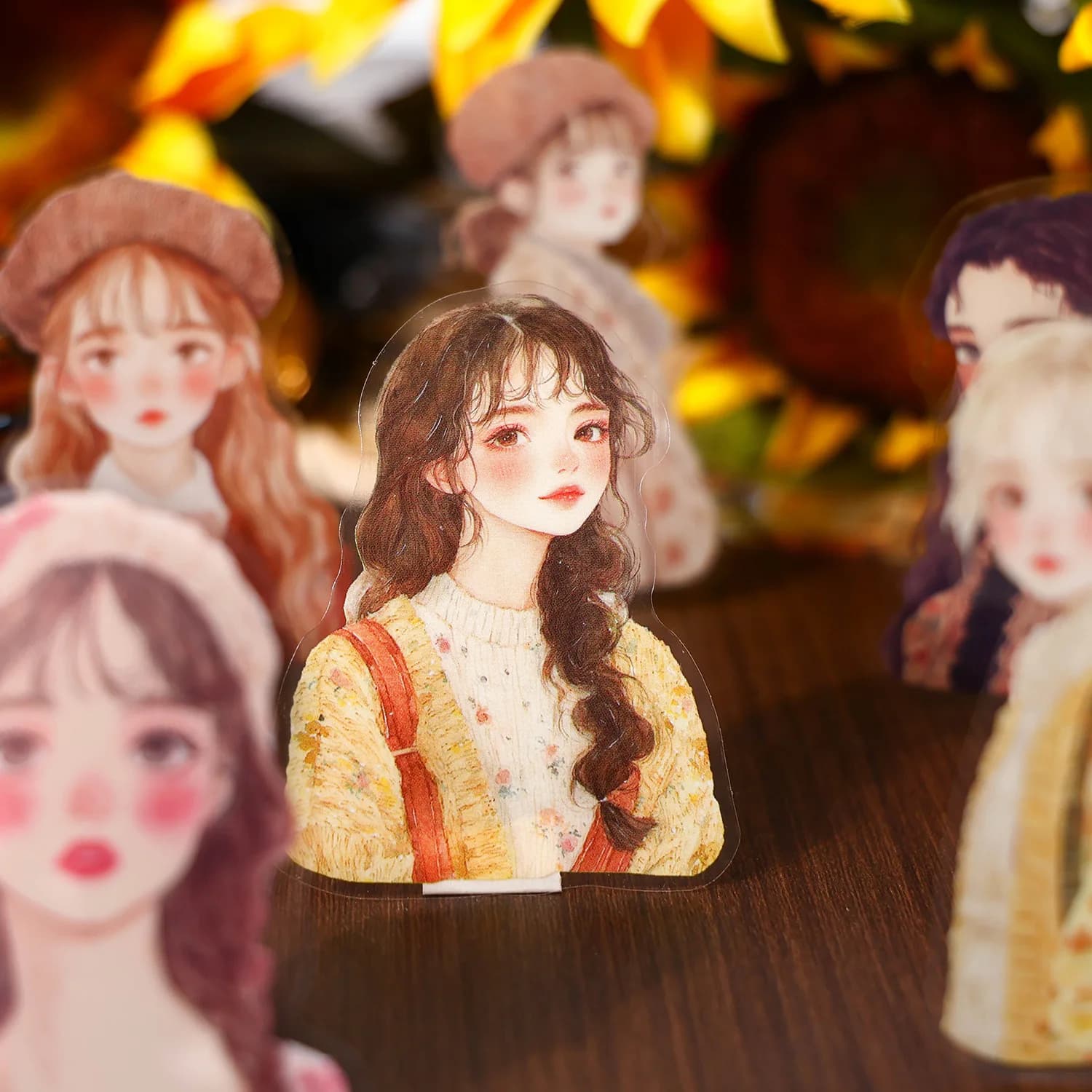 30 pz/lotto adesivi di cancelleria Kawaii diario di una ragazza pacchetto di adesivi fai da te scrapbooking album spazzatura ufficiale
