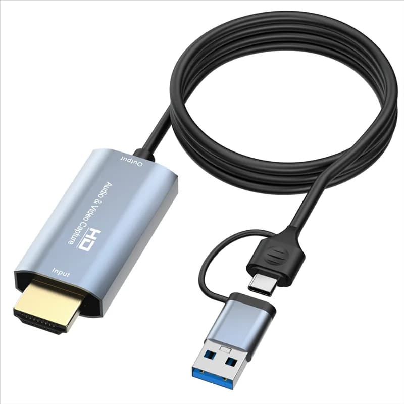 Y51A-4K -Compatibile con scheda di acquisizione Type-C+USB Scheda di acquisizione audio video live per telefono cellulare 1,8 M