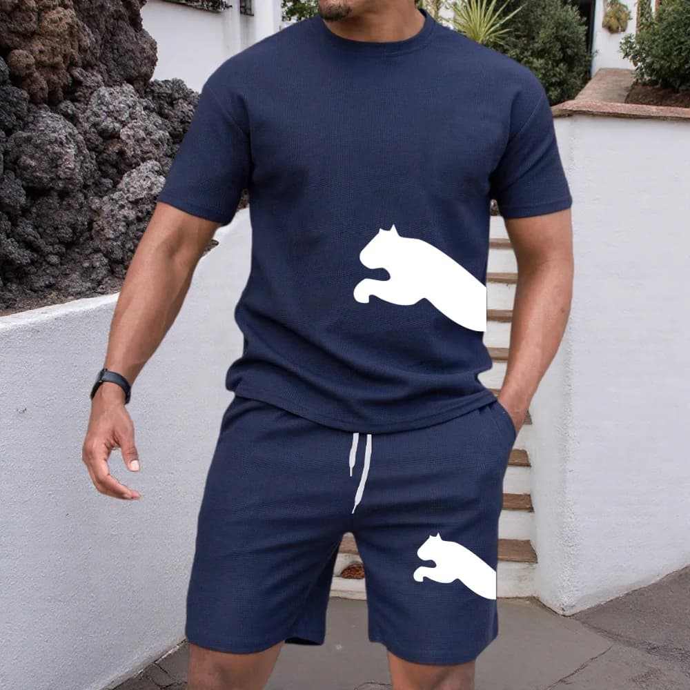Completo Estivo Uomo 2026: T-shirt e Pantaloncini Traspiranti Sportivi Casual e alla Moda a Maniche Corte