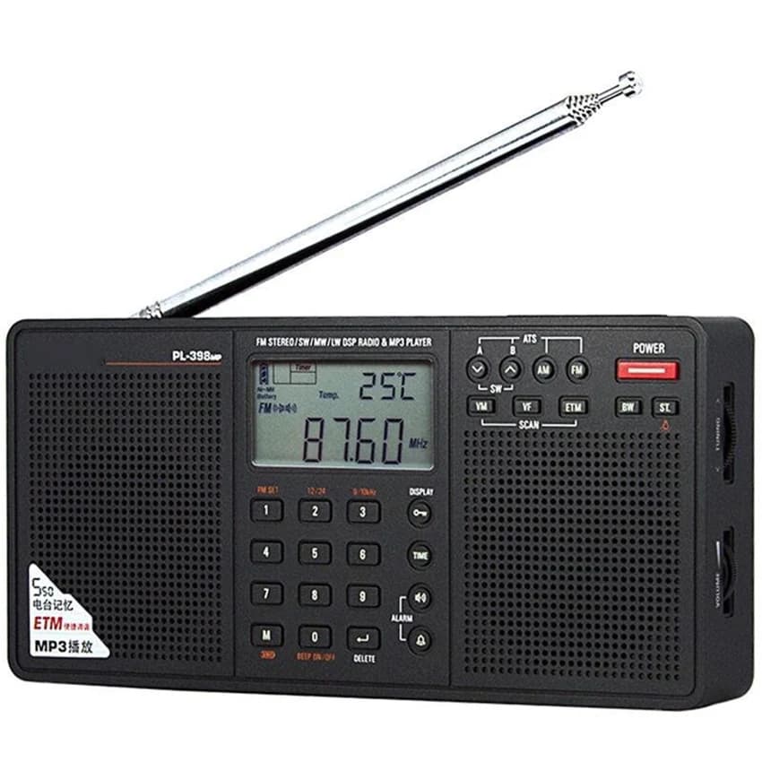 PL-398MP Radio Full Band Stereo Elderly Portable Card Insertion Speaker MP3 Battery Not Included