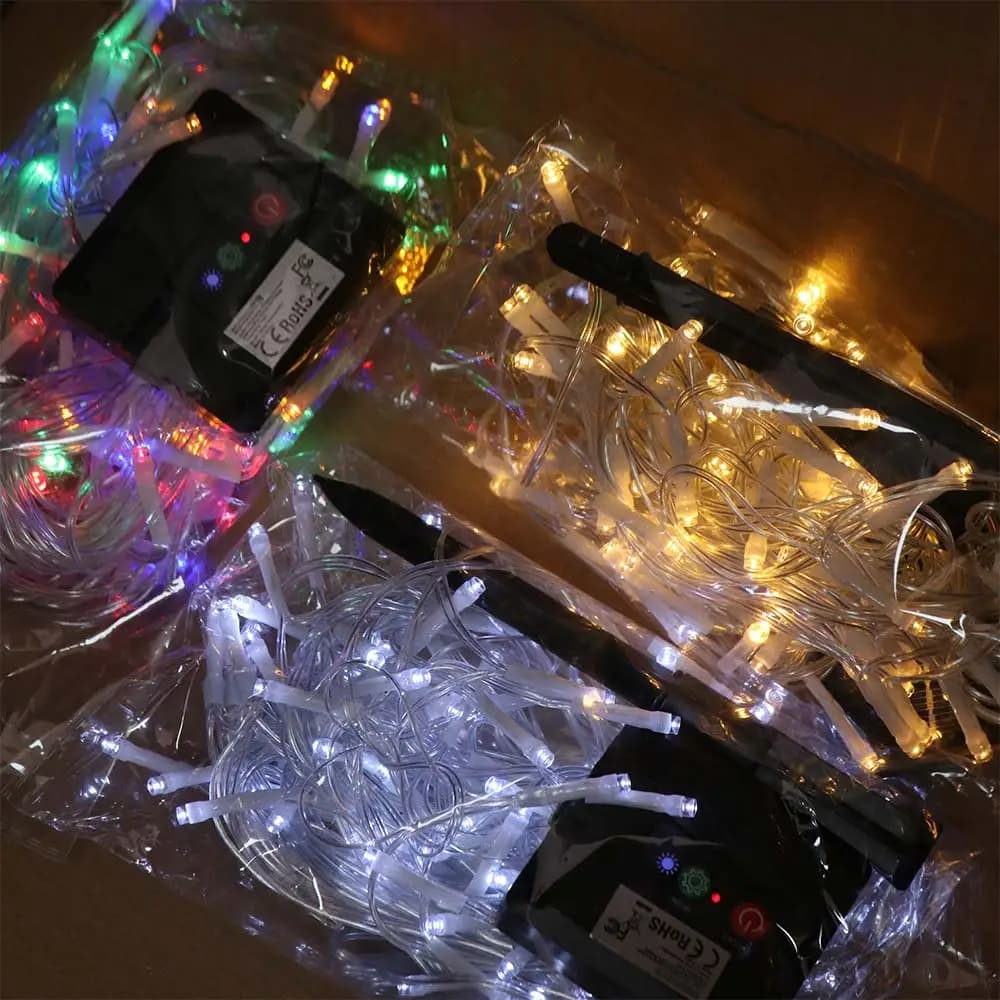 4M/7M Length Solar LED Curtain Light 8 Modes Waterproof Christmas Garland Light Ultra Bright Outdoor String Light Outdoor Garden