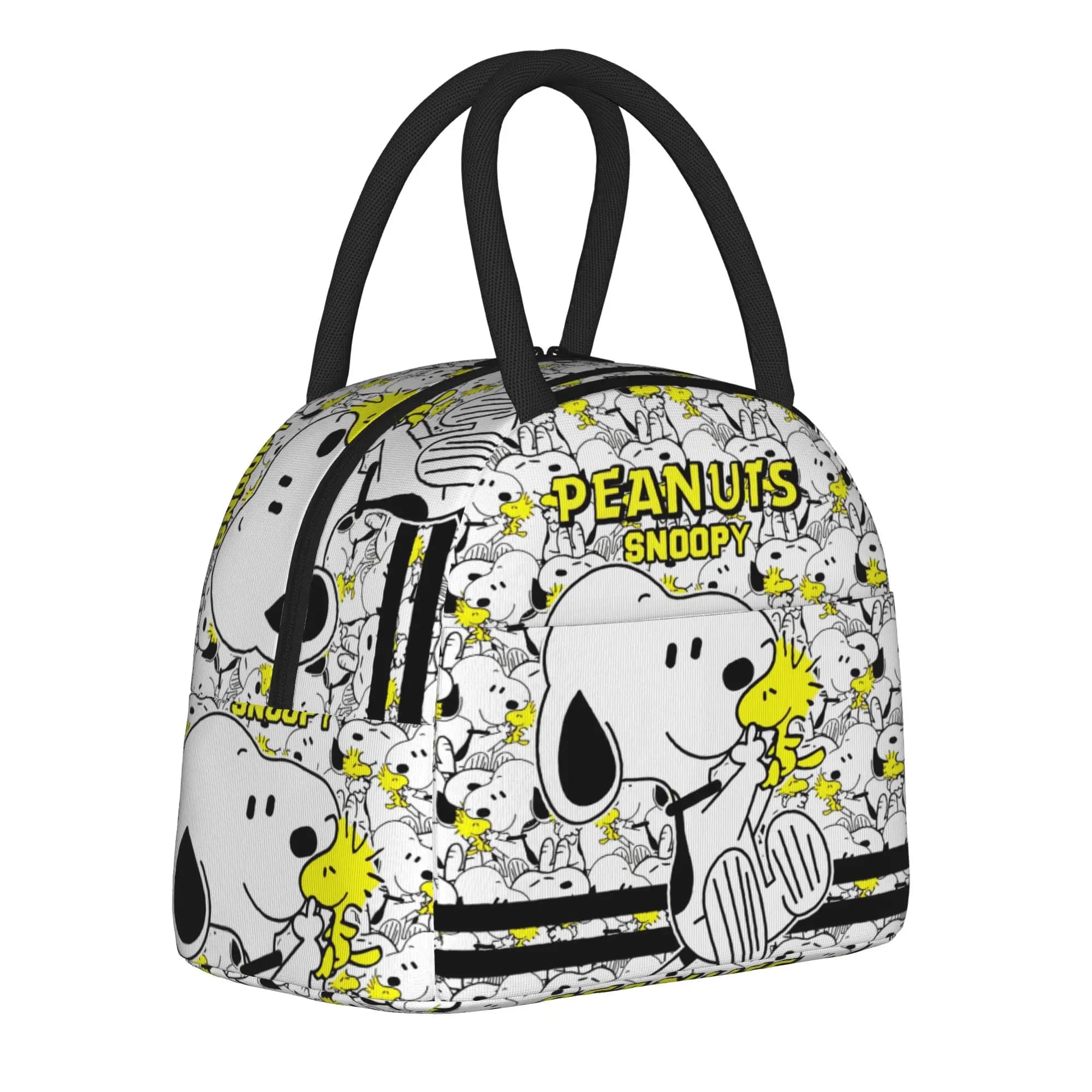 Borse Termiche Portatili Riutilizzabili Snoopy a Tema Uova di Pasqua, Borsa Termica per il Pranzo, Contenitore per Alimenti da Spiaggia e Picnic