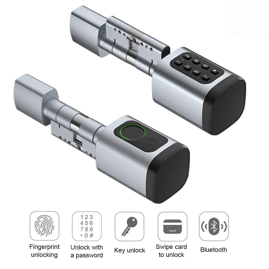Tuya BT Lock Serratura elettronica intelligente con codice cilindro fai-da-te Tasti APP per impronte digitali Sblocco scheda IC per hotel domestici
