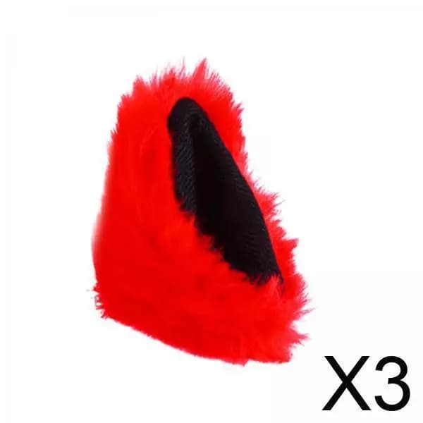 Adesivo per casco con orecchio in peluche Accessorio per casco da motociclista per uomo unisex adulto Motocross Snowboard Styling