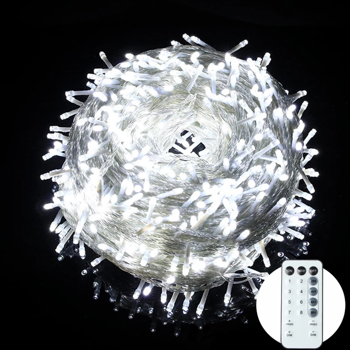 100M 800LED 220V Luci da fata a LED per esterni Luci di compleanno per ghirlanda Festa di nozze Vacanza Lampade da giardino Decorazioni natalizie
