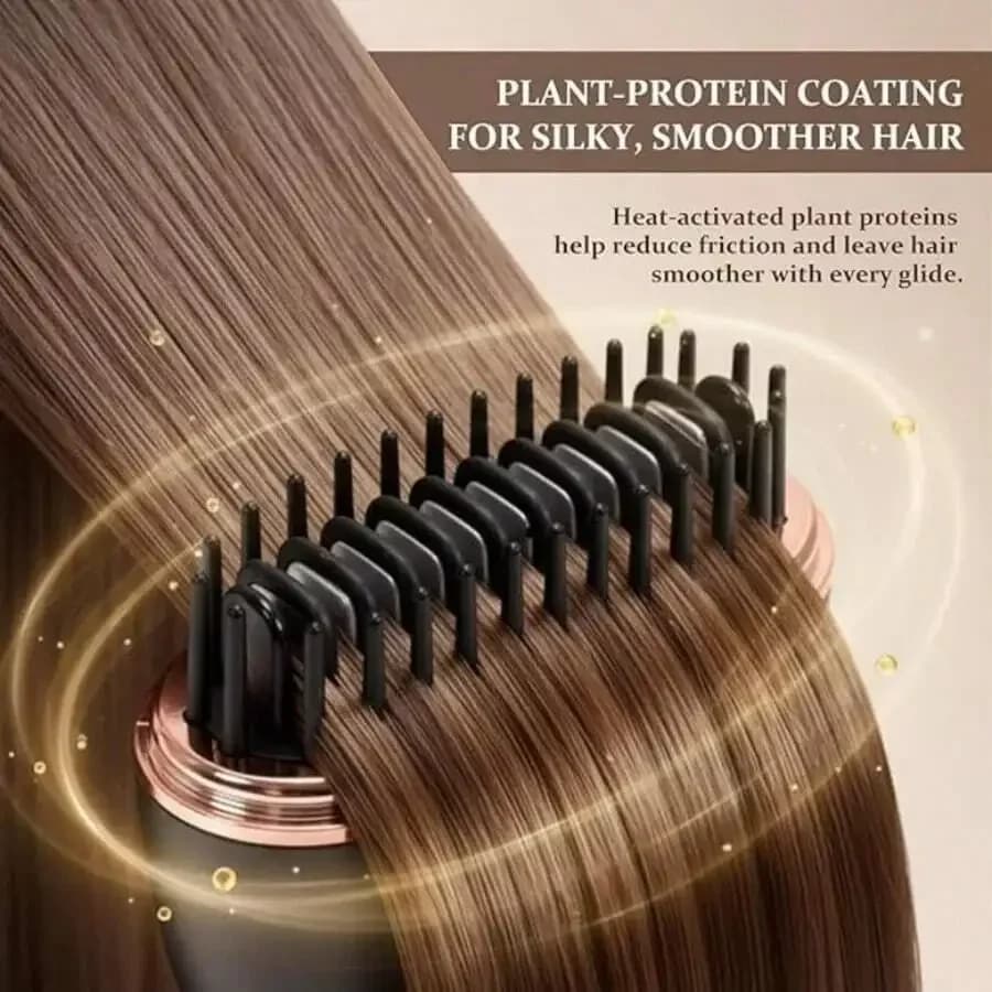 Piastra e arricciacapelli 2-in-1 senza fili con rivestimento in proteine vegetali