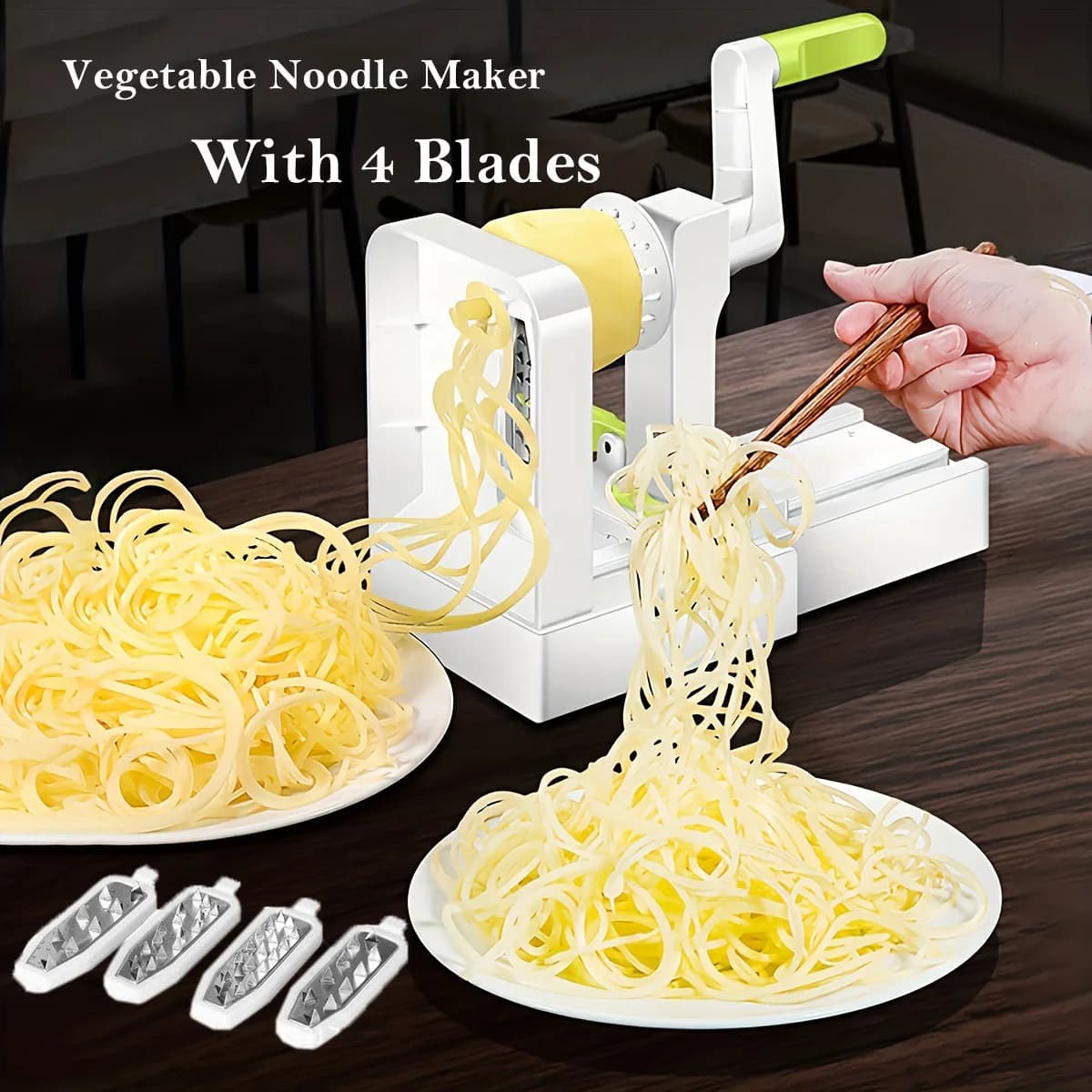Grattugia per verdure Affettatrice a spirale Whirlwind Macchina per noodle di verdure Mille fili Macchina per patate Gadget da cucina multifunzionali