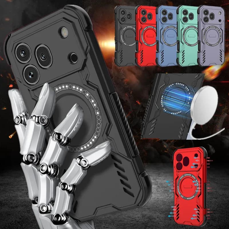 Custodia Dissipazione Calore per Honor 600 Pro con Protezione Lente e Ricarica Wireless Magnetica - Cover Posteriore Fundas Coque