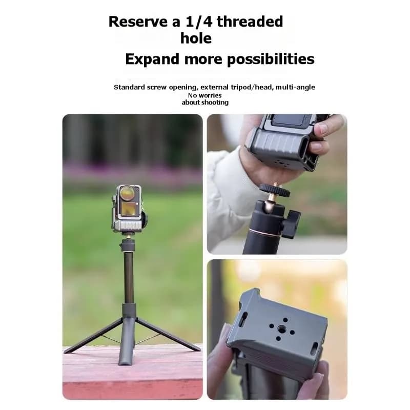 Camera Grip with DJI Action 6 and DJI OSMO Action 6, Sport Photography Accessories