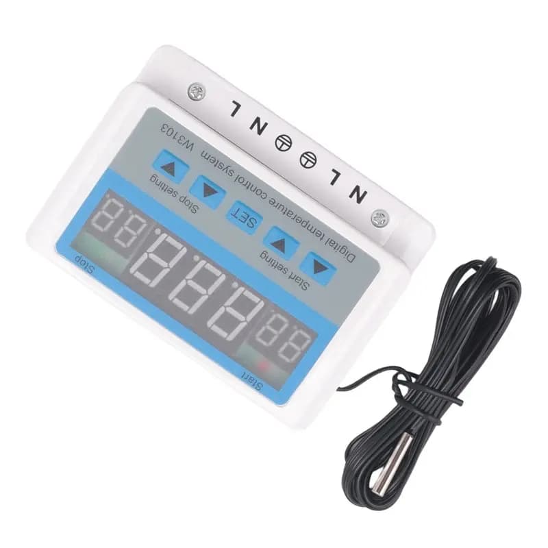 Termostato Digitale 220V Max 5000W 30A da -19 a 99°C ℃ Interruttore di Controllo Temperatura XH-W3103