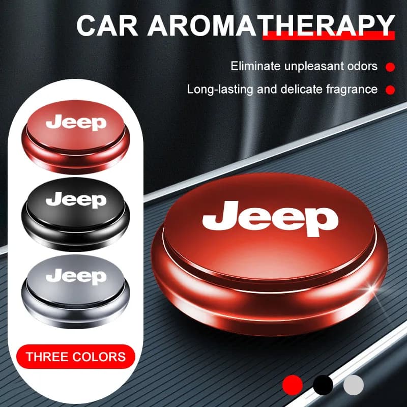 Car Interior Freshener Air Purifier Perfume for Jeep Renegade JK JL Cherokee Compass Trail Haw Patriot Wrangler Wheel Center Cap