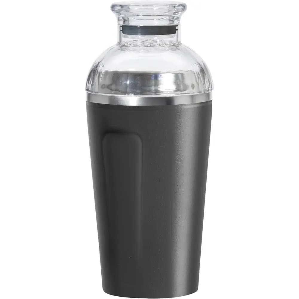 Double Wall Vacuum Insulated 17oz Cocktail Shaker with Tritan Lid and Built-In Strainer, Perfect for Mixing Drinks and Margarita