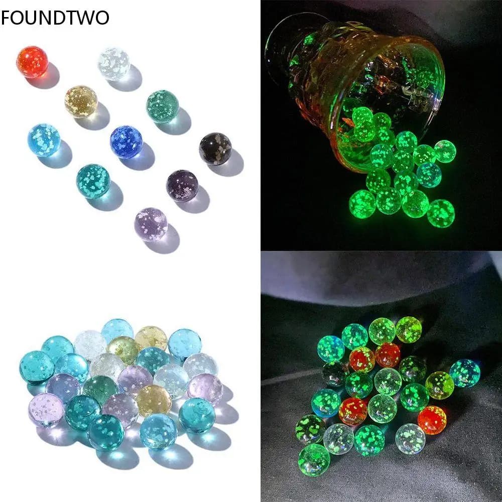 10 pz 12mm sfere di vetro luminoso crema Console gioco flipper macchina bovini piccoli marmi Pat giocattoli macchina genitore-figlio perline
