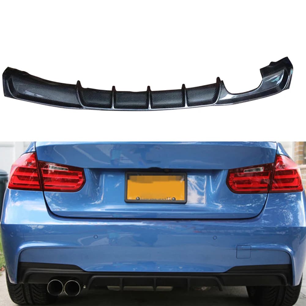 Carbon Fiber Look/Gloss/Matte Black Rear Diffuser Bumper Lip Spoiler For BMW 3 Series F30 F31 M Sport 335i 325I 320i 2012-2018