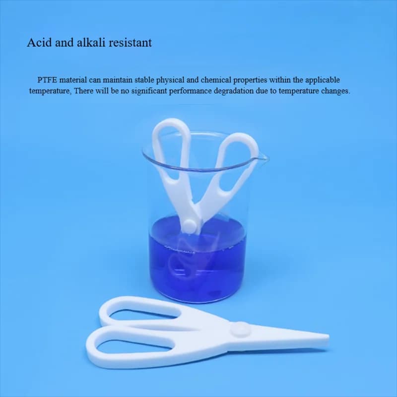 Tetrafluoro scissors Experimental scissors Polytetrafluoroethylene scissors corrosion-resistant experimental material