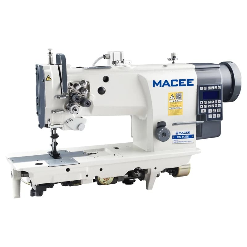 MACEE MC 4420E Double Needle Flat-Bed Lock Stitch Iron Motor Industrial Automaticline Cutting and Sewing Machine