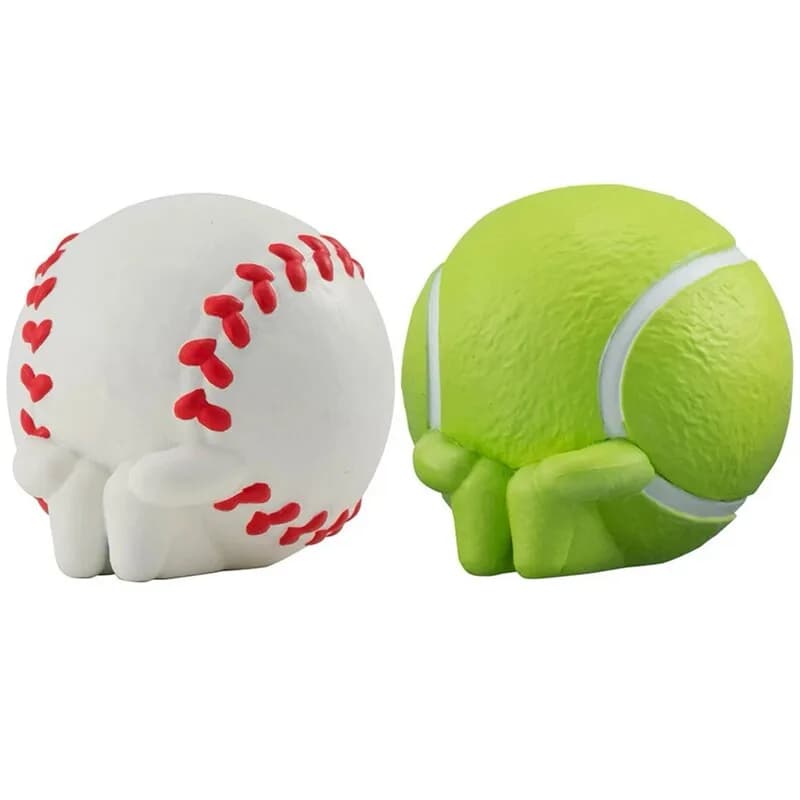 Autentica Figurina Giapponese a Forma di Palla da Baseball/Tennis, Ornamento Decorativo