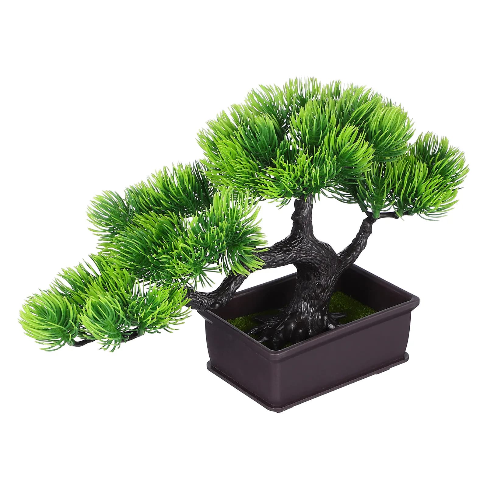 Artificial Bonsai Tree Potted Faux Japanese Pine Zen Garden Fake Plant Home Office Indoor Decor Desktop Display