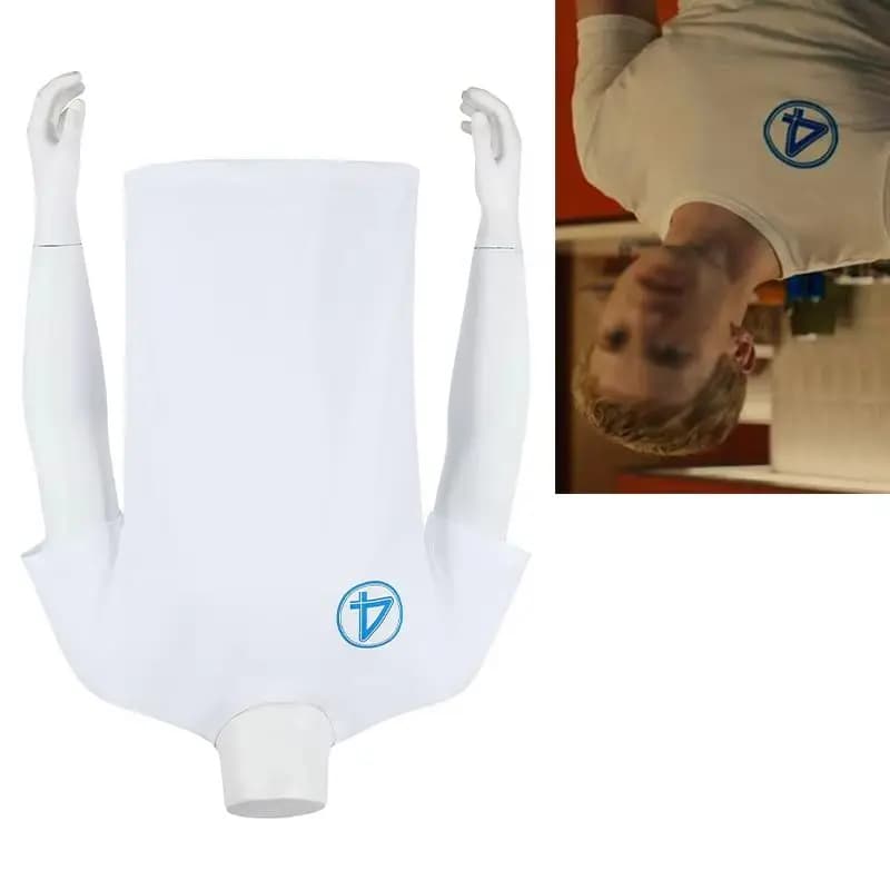 Torch Cosplay Invisible Costume For Men Fantasia White T-shirt Summer Casual Daily Outfits Halloween Party Superhero Top