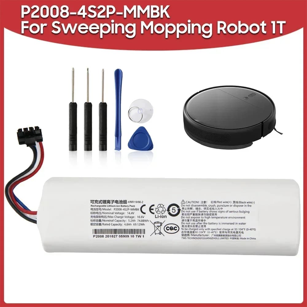 Batteria ricaricabile per Xiaomi Mijia Spazzare Robot Aspirapolvere 1T Dreame D9 F9 L10Pro L10Plus P2008-4S2P-MMBK