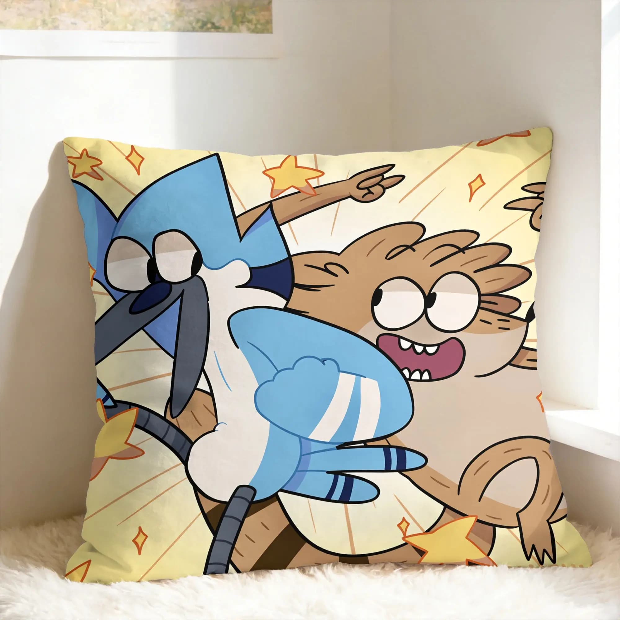 Federe per cuscini R-Regular Show, federa alla moda per divano, camera da letto, decorazioni per la casa, comoda fodera per cuscino