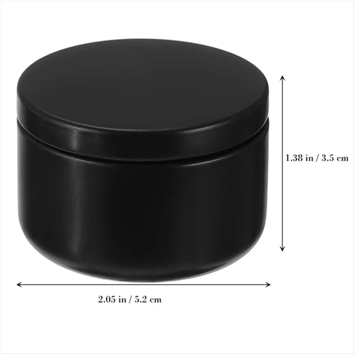 ABNQ 24 Pezzi Etichette Decorative per Barattoli di Candele, Contenitori Vuoti in Latta, Portacandele Rotondi, D