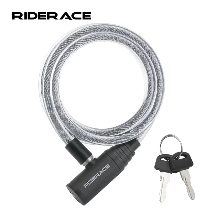 RIDERACE lucchetto a cavo per bicicletta lucchetto ad anello antifurto per bici portatile ad alta sicurezza per Scooter elettrico E-Bike ciclismo su strada nastro