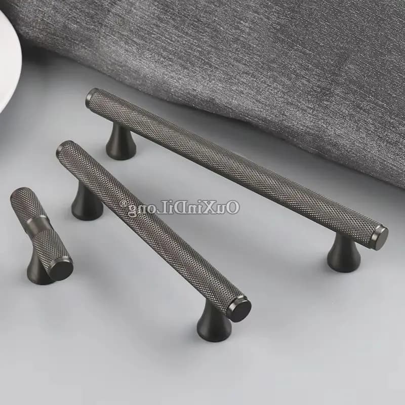 Nuovo Arrivo 1PCS Solido Ottone Puro T-Bar Maniglie Per Mobili Cassetto Tira Armadio Guardaroba Cucina Scarpa TV Cabinet Tira Manopole