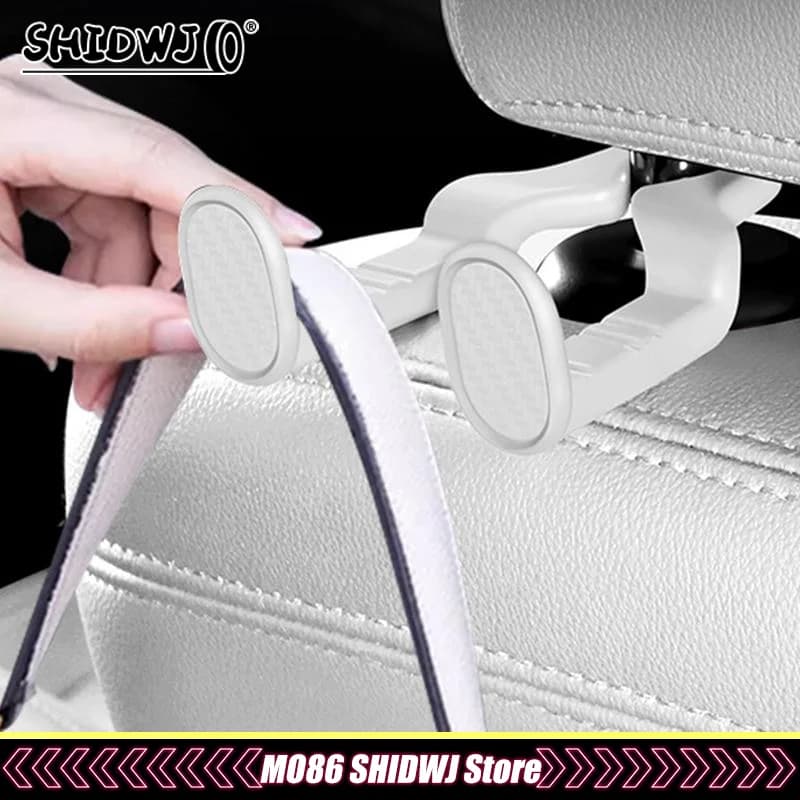 4 ganci per sedile posteriore auto, organizer per interni auto, accessori resistenti fino a 20 kg, per appendere borse della spesa, gancio per poggiatesta auto
