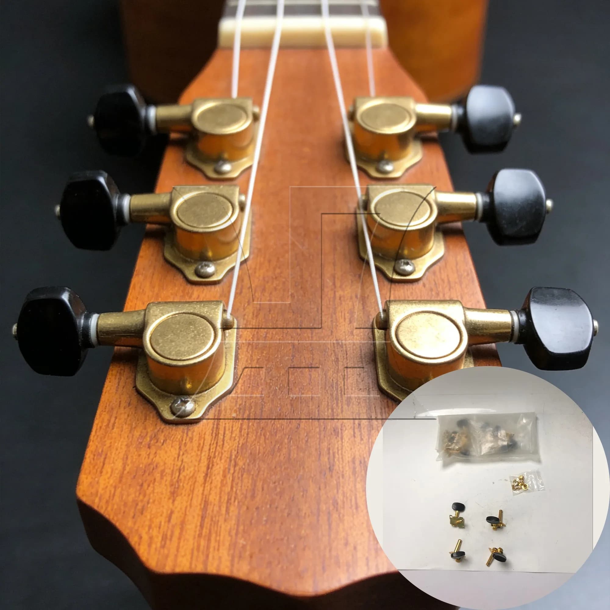 Yibuy 12 pz. Piroli di Accordatura per Ukulele Adatti per l'Accordatura dell'Ukulele