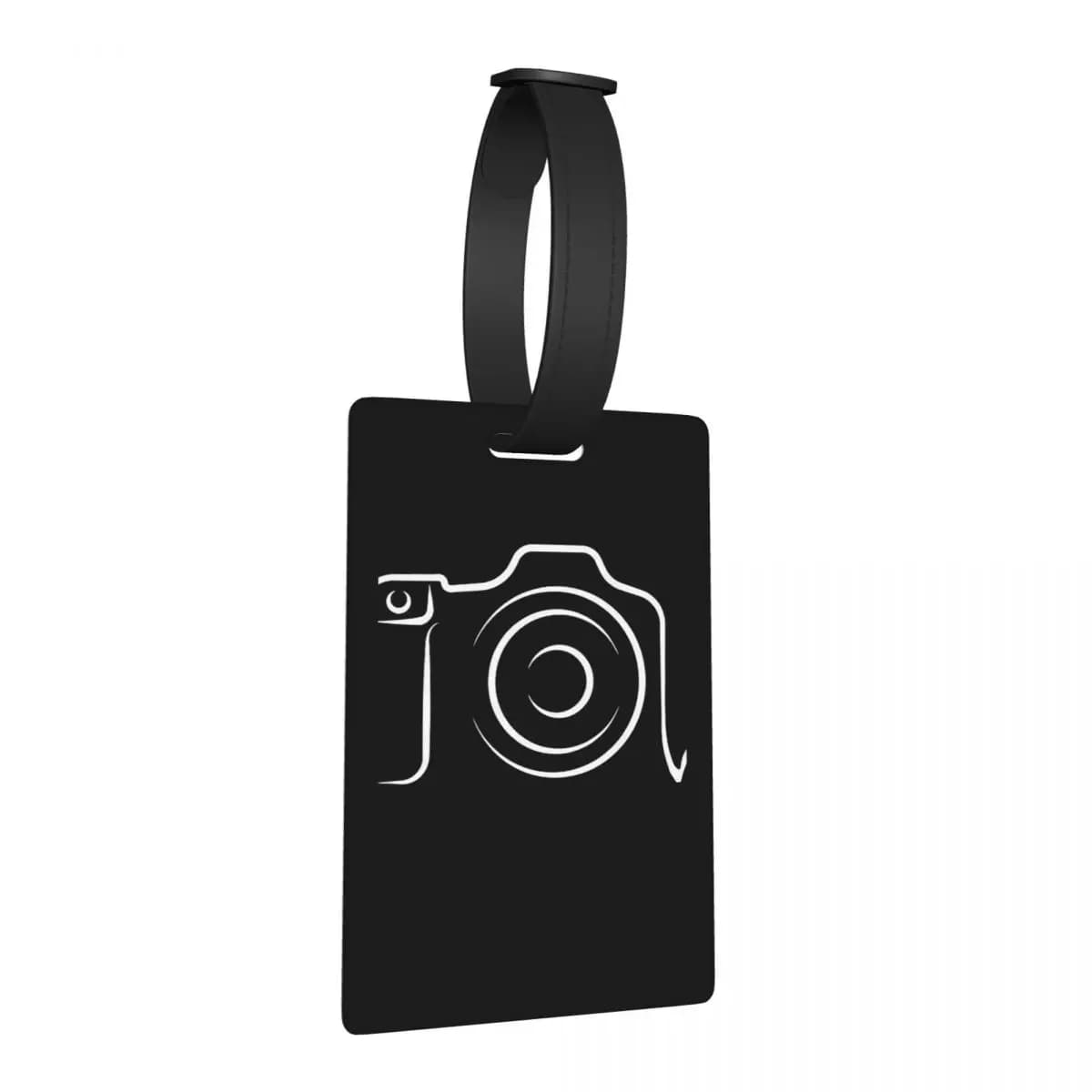 Etichette per Bagagli con Motivo Fotografico, Porta Etichette per Valigie e Borse da Viaggio con Spazio per Nome e Indirizzo
