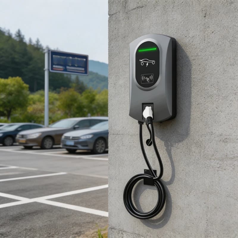 Caricatore Rapido DC a Parete 20kW IP65 per Uffici e Parcheggi, Stazione di Ricarica EV Personalizzabile