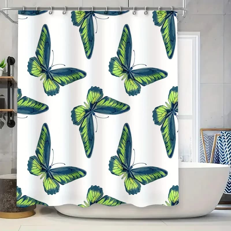Tenda da doccia con motivo floreale Decorazioni per il bagno Decorazione per tappetino da bagno in tessuto impermeabile 2023 Accessori per la casa di nuovo arrivo