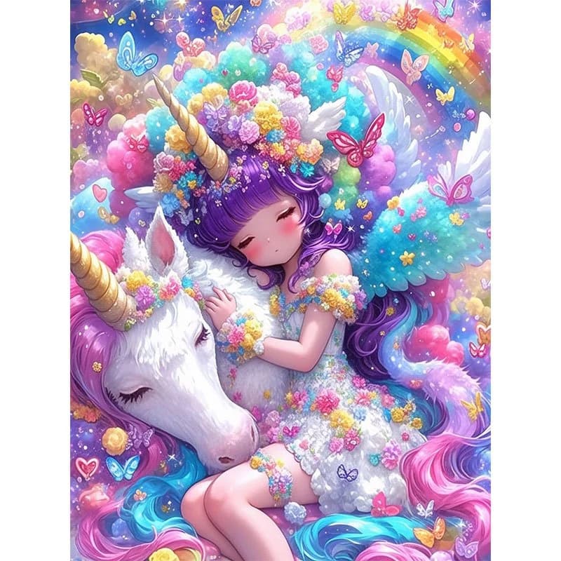 Diamond Painting Unicorn And Cute Cartoon Characters Mosaic Handmade Artwork Full Round/Square Diamonds Gift Home Decor