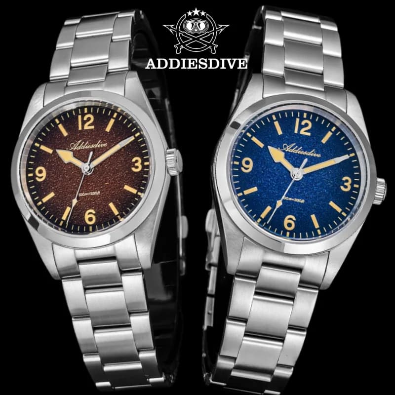 ADDIESDIVE reloj hombre Orologio da uomo 10Bar Impermeabile C3 Vetro zaffiro luminoso 316L Orologio al quarzo di lusso in acciaio inossidabile AD2544