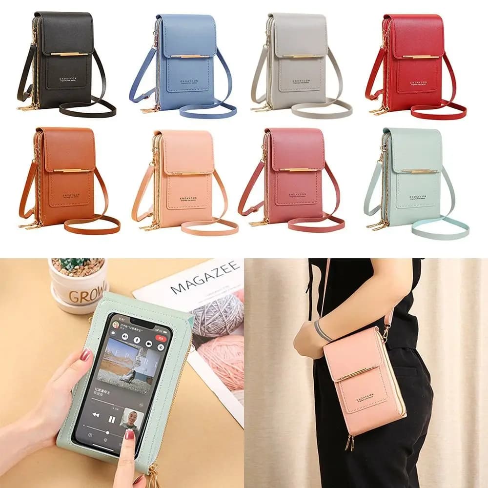 Smartphone Women RFID Touch Screen Phone Bag Handbag RFID Anti Theft Purse Crossbody Bags
