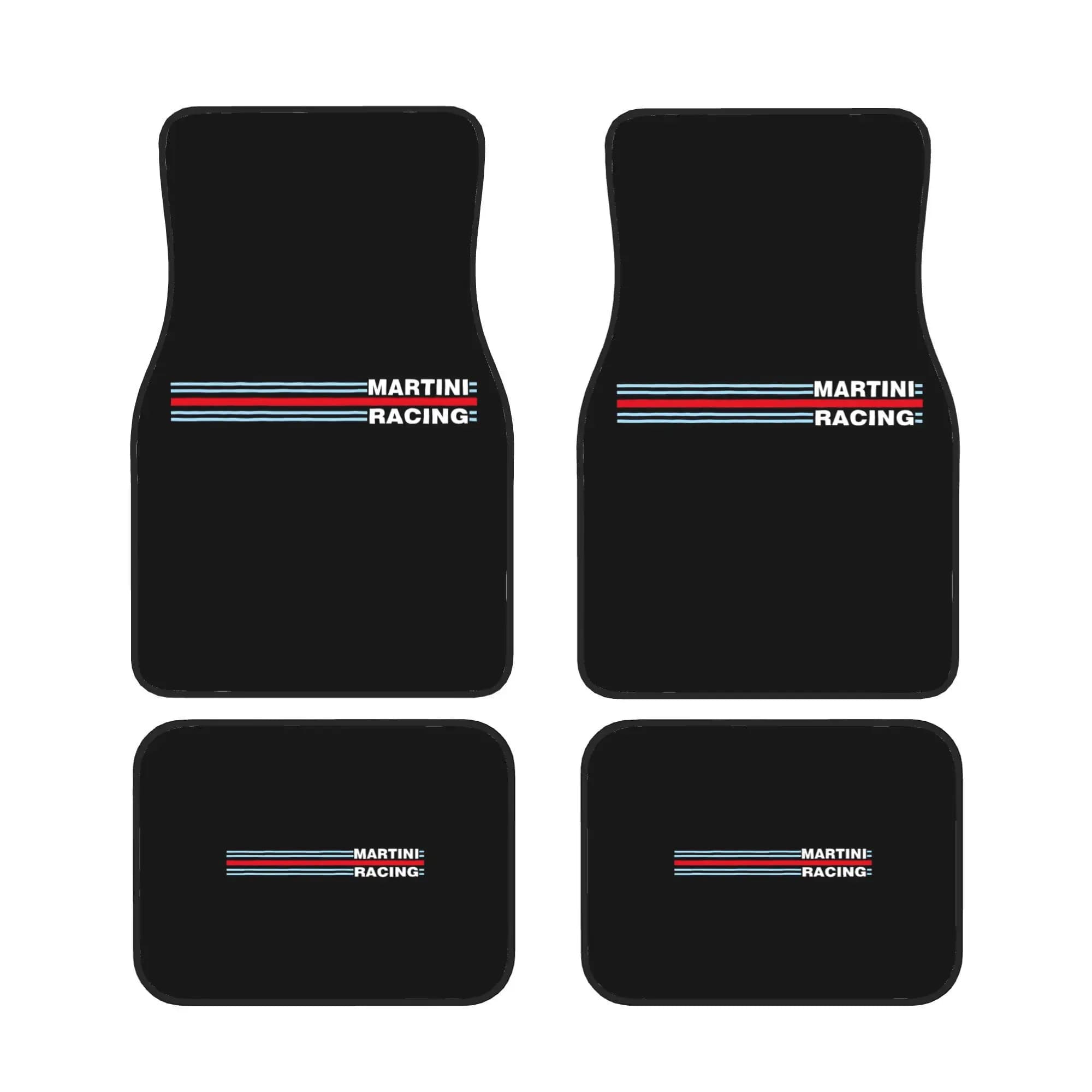 Martini Racing Horizontal Stripe 538 Four Part Floor Mat Set Designed For Daily Drivers Who Enjoy A Coordinated And Tidy Car Int